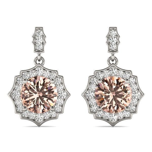 Peaked Halo Drop Earrings