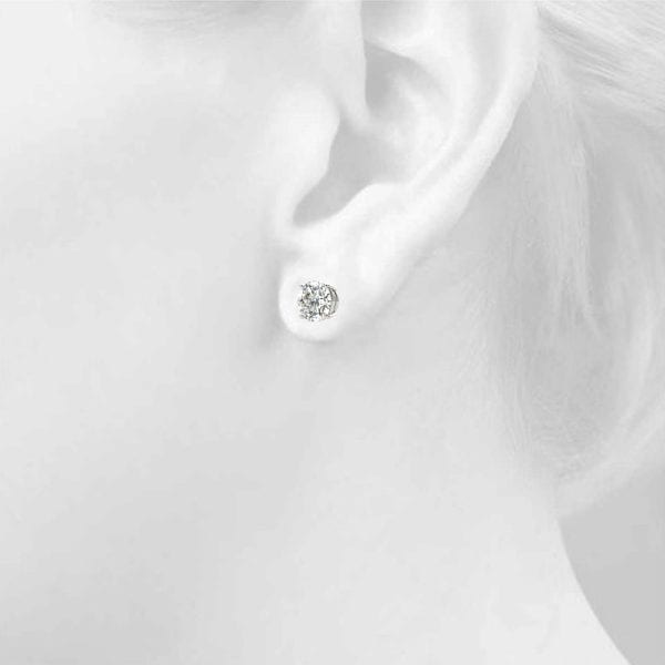 Classic Diamond Studs - Image 9